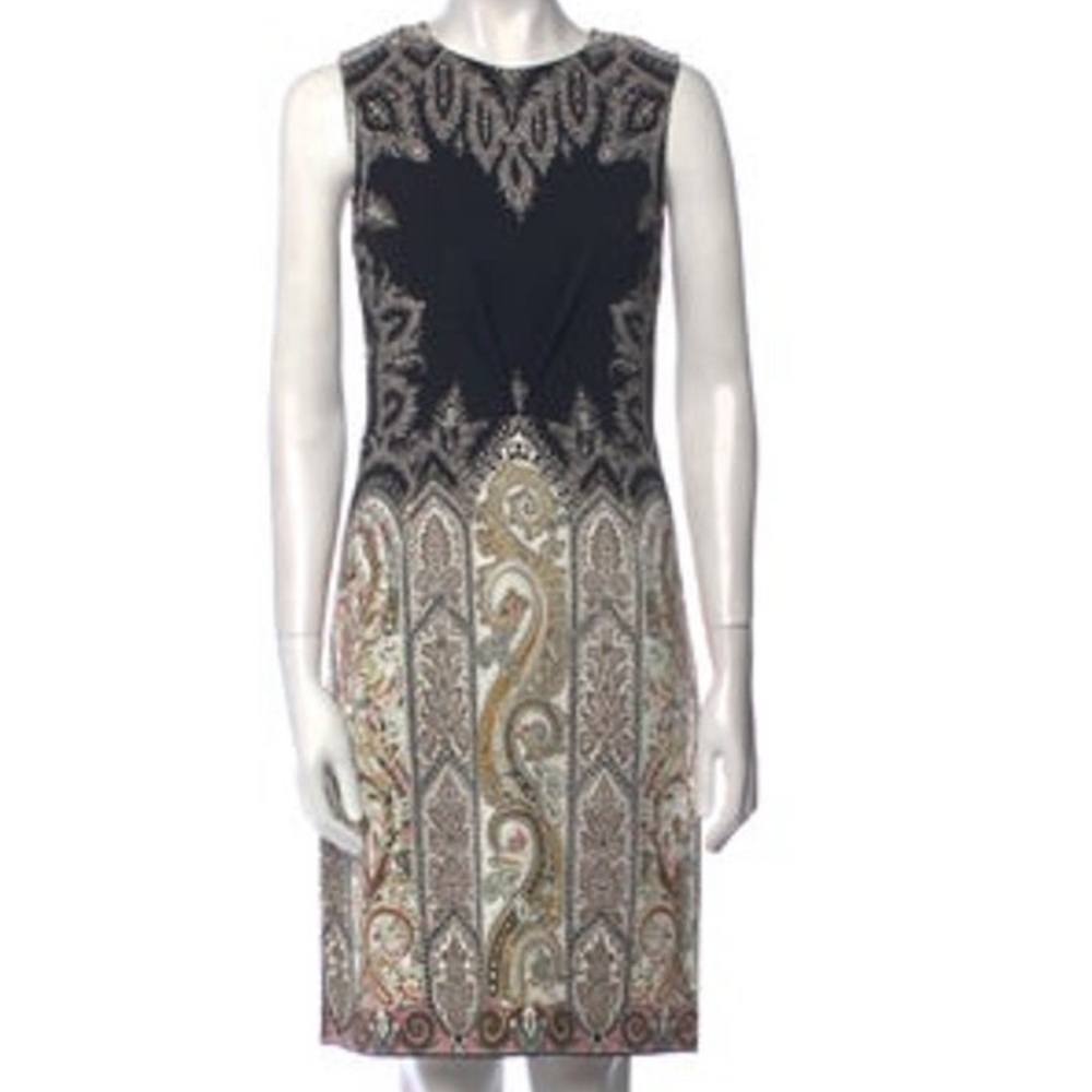 ETRO Paisley Print Black Bodice Dress